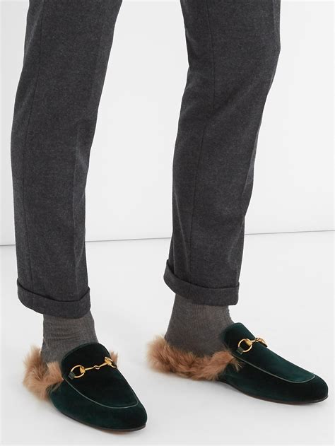 gucci loafers furry|gucci shoes loafers for men.